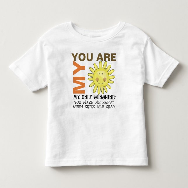 Camiseta Infantil Você é minha luz do sol (Frente)