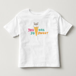 Camiseta Infantil Você é T tão doce das crianças
