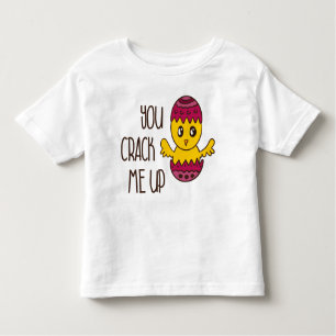 Camiseta Infantil Você Me Prende Com O Pintinho De Páscoa Engraçado
