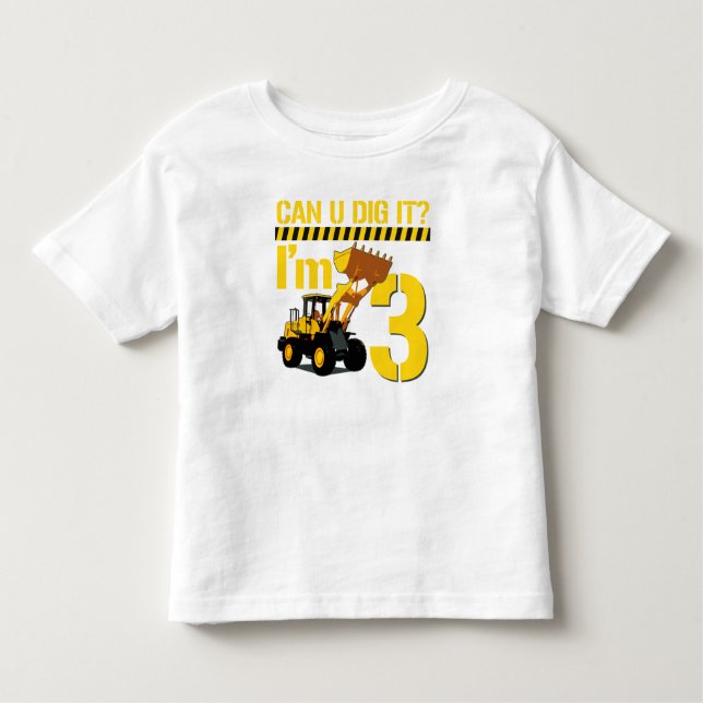Camiseta Infantil Você Pode Cá-Lo? Eu tenho 3 anos (Frente)