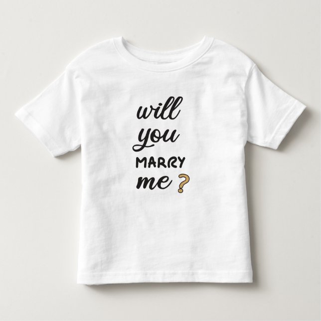Camiseta Infantil Você vai me casado? (Frente)