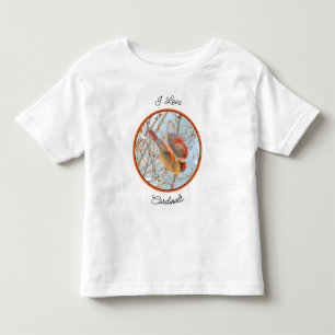 Camiseta Infantil Voo Cardinal do norte - Fotografia Original
