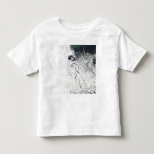 Camiseta Infantil Vortices da nuvem de Von Karmann