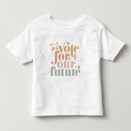 Camiseta Infantil Vote Para as Nossas Meninas da Eleição Futuro