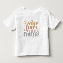 Camiseta Infantil Vote Para Nossas Meninas da Eleição Futuro