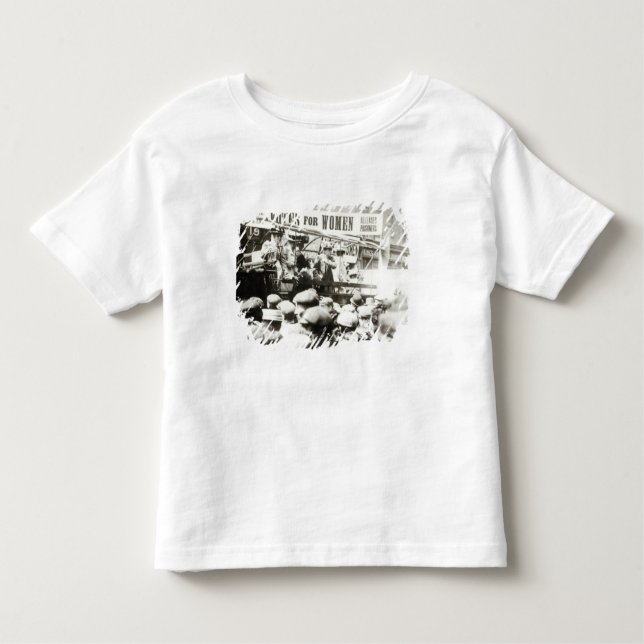 Camiseta Infantil Votos para mulheres, em agosto de 1908 (Frente)