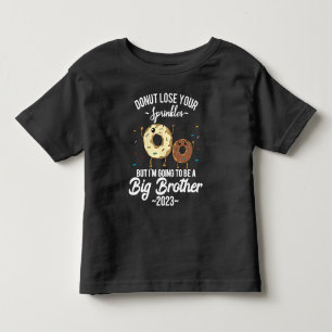 Camiseta Infantil Vou Ser um Irmão Mais Velho 2023 Donut