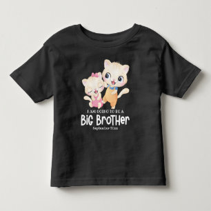 Camiseta Infantil Vou Ser Um Irmão Mais Velho Anúncio de Bebê