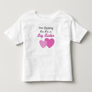 Camiseta Infantil Vou ser um vestido de anúncio de Irmã Mais Velha