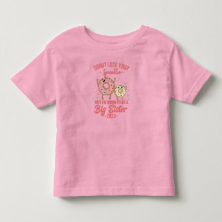 Camiseta Infantil Vou Ser Uma Irmã Mais Velha 2023 Revelação de Grav