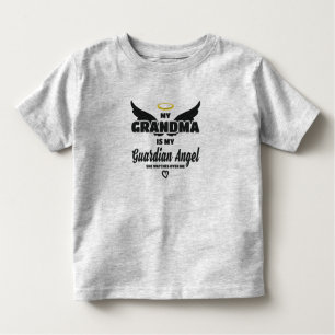 Camiseta Infantil Vovó Guardian Angel cuida de mim na memória