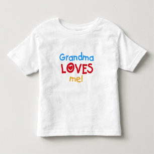 Camiseta Infantil Vovó me ama T-shirts e presentes