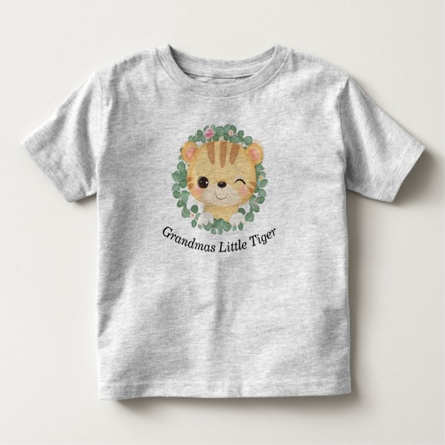 Camiseta Infantil Vovó Pequeno Tigre (Frente)