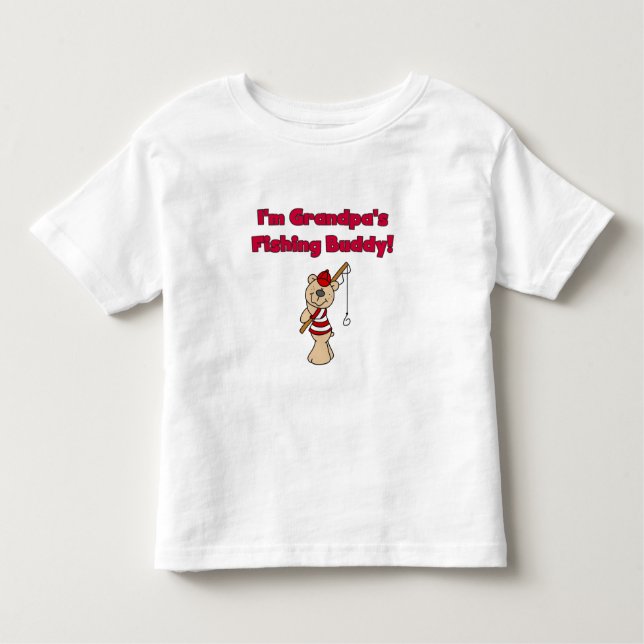 Camiseta Infantil Vovôs que pescam o amigo (Frente)