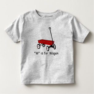 Camiseta Infantil W é para o vagão aprende soletrar