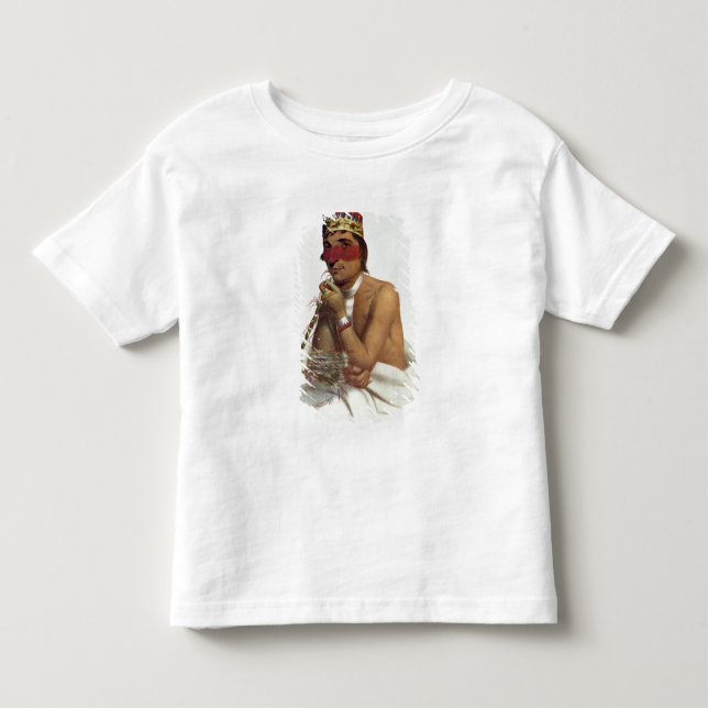 Camiseta Infantil Wa-Em-Boesh-Kaa, um chefe do Chippeway (Frente)