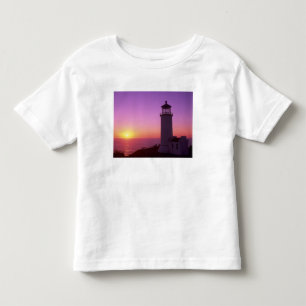 Camiseta Infantil WA, Parque Estadual Cape Disappointment, North Hea