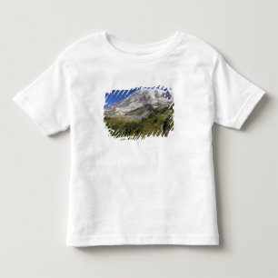 Camiseta Infantil WA, Parque Nacional Mt. Rainier, vista da