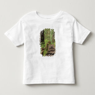 Camiseta Infantil WA, Parque Nacional Olímpico, Vale de Sol Duc, flo