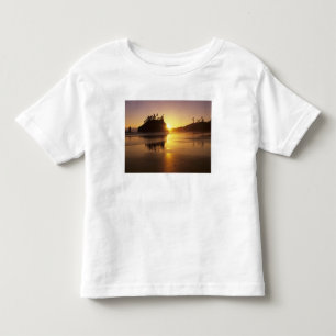Camiseta Infantil WA, PN Olímpico, Segunda Praia ao pôr do sol