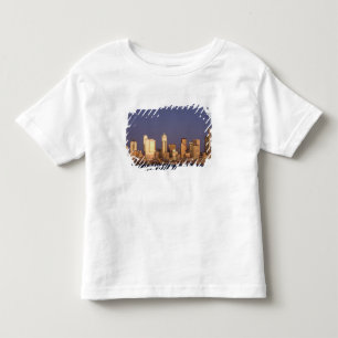 Camiseta Infantil WA, Seattle, panorama de Seattle e Elliott Bay,