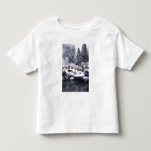 Camiseta Infantil WA, Seattle, Ponte da Lua e lago após o inverno