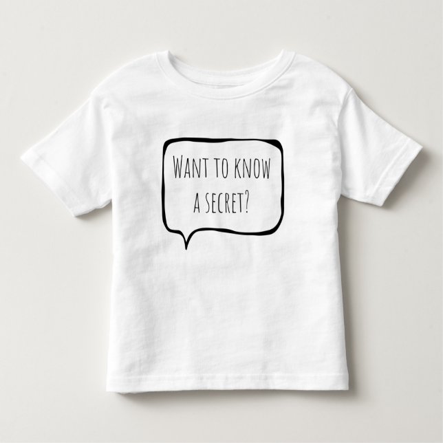 Camiseta Infantil Want to know a secret, big brother customizable (Frente)