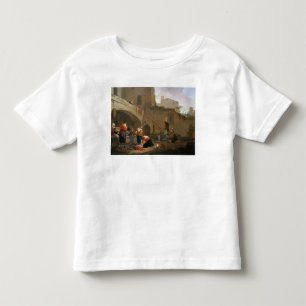 Camiseta Infantil Washerwomen por uma fonte romana
