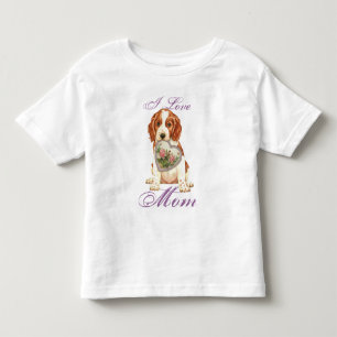 Camiseta Infantil Welsh Springer Spaniel Heart Mãe