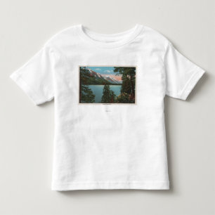 Camiseta Infantil Wenatchee, WAView do lago Wenatchee