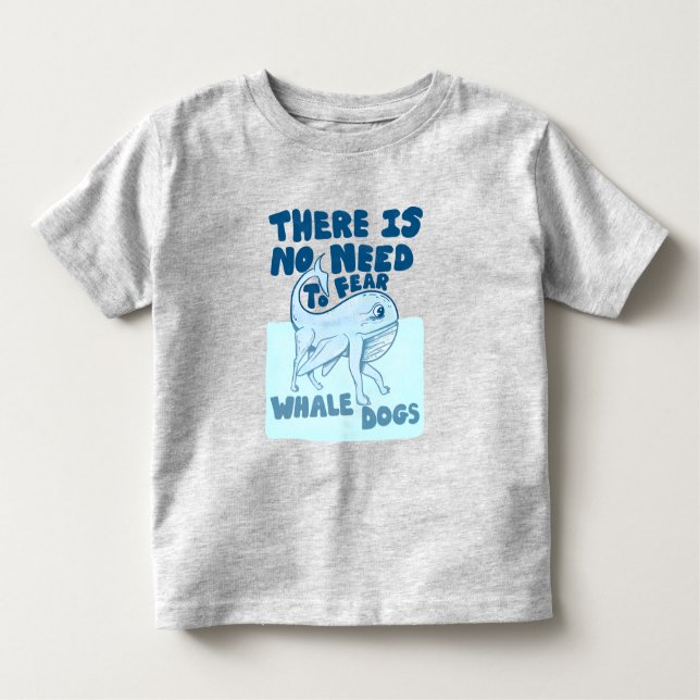 Camiseta Infantil Whale Dog funny creature (Frente)