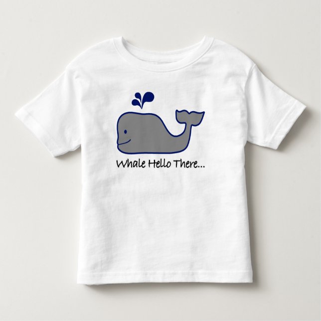 Camiseta Infantil Whale Hello Ali (Frente)