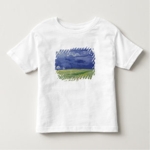 Camiseta Infantil Wheatfields de Vincent van Gogh   sob o