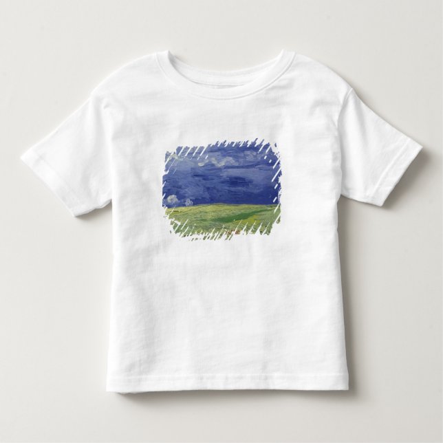 Camiseta Infantil Wheatfields de Vincent van Gogh | sob o (Frente)