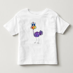 Camiseta Infantil Whimsic Happy Purple Ostrich