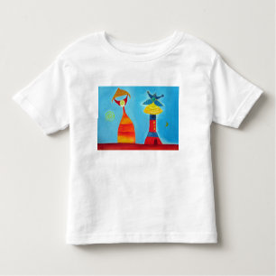 Camiseta Infantil Whimsical Love Art Toddler Fine Jersey