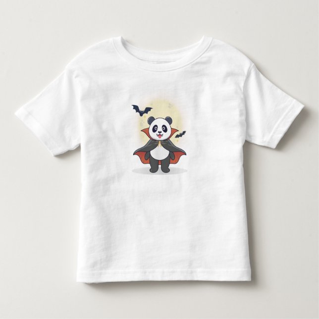 Camiseta Infantil Whimsical Panda Wizard with Magic Hat (Frente)