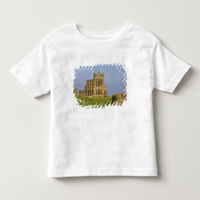 Camiseta Infantil Whitby Abbey, Whitby, North Yorkshire, Inglaterra (Frente)