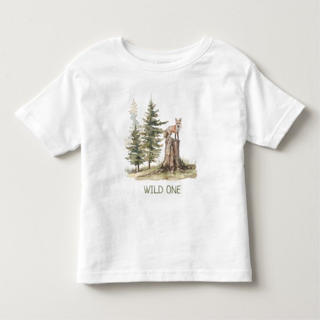 Camiseta Infantil WiILD ONE Forest Fox (Frente)