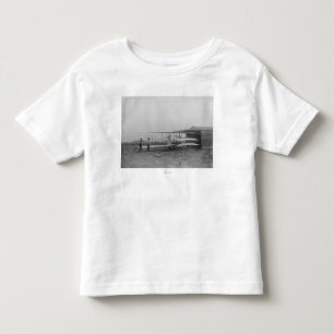 Camiseta Infantil Wilbur & Orville Wright no ò pôr a máquina
