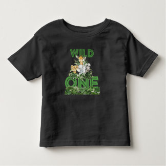 Camiseta Infantil Wild One Safari Primeiro Aniversário