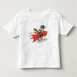 Camiseta Infantil WILE E. COYOTE™ Lançando Foguete Vermelho