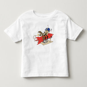 Camiseta Infantil Wile E. Coyote lançando o foguete vermelho