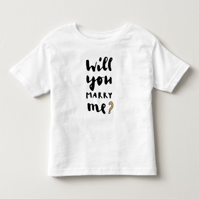 Camiseta Infantil Will you marry me baby bodysuit (Frente)