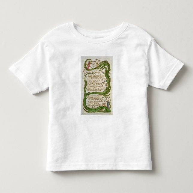 Camiseta Infantil William Blake | a imagem divina, das canções de (Frente)