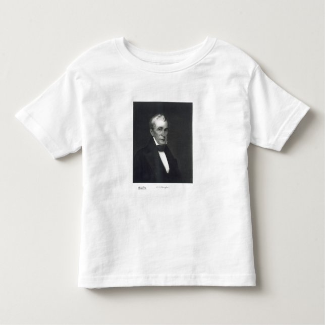 Camiseta Infantil William Henry Harrison, 9o presidente da união (Frente)