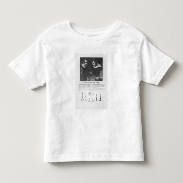 Camiseta Infantil William Shakespeare e Ben Jonson (Frente)