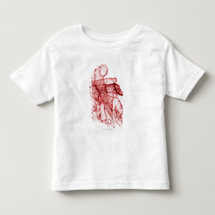 Camiseta Infantil Wireframe de Digitas do coração humano