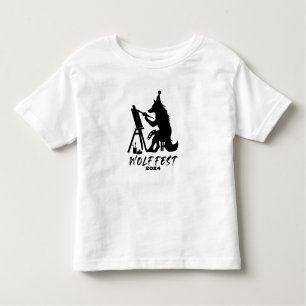 Camiseta Infantil Wolf Fest 2024 Toddler Tee Design Frente