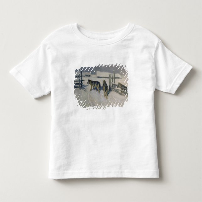 Camiseta Infantil Wolfs, a noite do inverno, c.1910 (Frente)